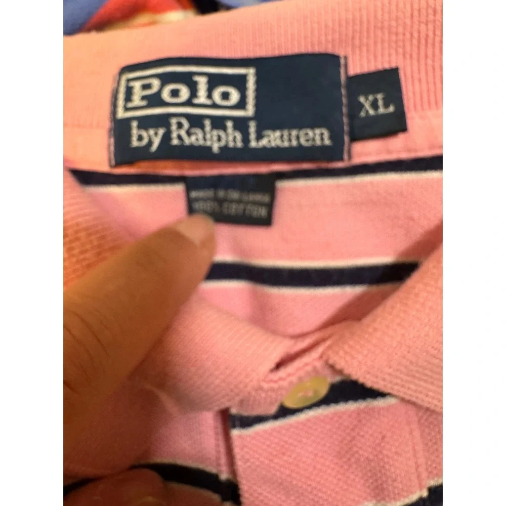 Polo Ralph Lauren Men's Polo Shirts Lot of 3 Striped Short Sleeve Size XL‎